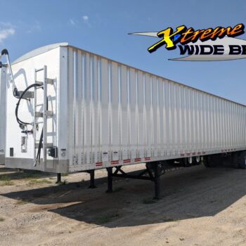 Wilkens X-Treme Wide Belt Semi-Trailer (24-552) with a Shur-co 4500 electric tarp, front inspection ladder, access door, and sheet and post design.